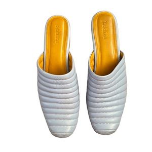 Beklina Ribbed Clog Powder Blue Size 10.5